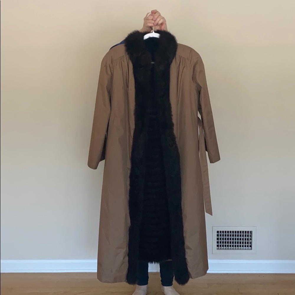 Authentic Fur Rain Coat